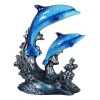 Nautical Marine Sea Ocean 2 Blue Dolphins Swimming Over Reef