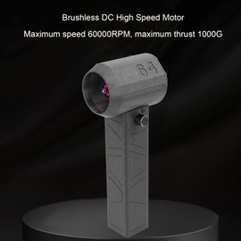 Dry Blower, 60000RPM 11 Blades Turbine Fan 64mm Duct High Speed Brushless Motor, 1000G Powerful Thrust, Stepless Speed Adjustment, 8000mAh Battery for Car Keyboard (US Plug