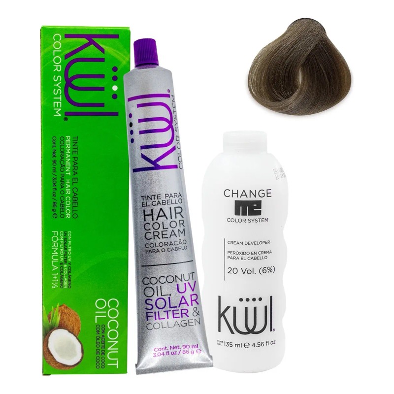 Kit Tinte De Cabello Kuul 90 Ml Naturales + Peroxido