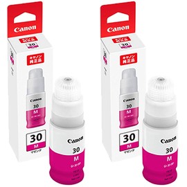 Genuine Canon GI-30M Magenta Ink Bottle, Set of 2 (3398C001), G6030 / G5030 / GM2030