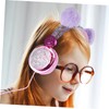 SHOWERORO Plush Ear Wired Headphones Comfortable Over Ear Headset for