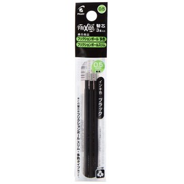 Pilot LFBTRF30EF3B FriXion Ballpoint Pen, 0.5mm, Slim, Multicolor Type, Black, 3 Pieces