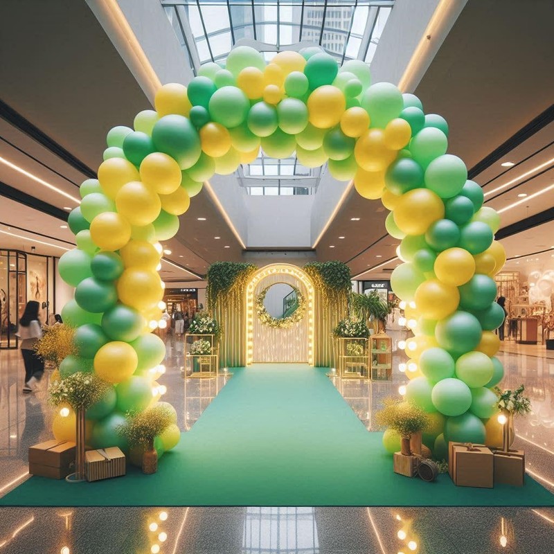 Yellow Green Balloons 30 pcs 10 Inch Balloons Pack Lime