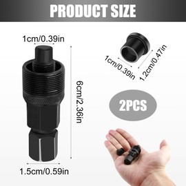 Bike Crank Removal Tool, Crank Puller Tool Bicycle Crank Remover Bicycle Crank Extractor Puller Square Taper Crank Puller Tool Bike Repair Tools for Mountain Bike Road Bike - Black