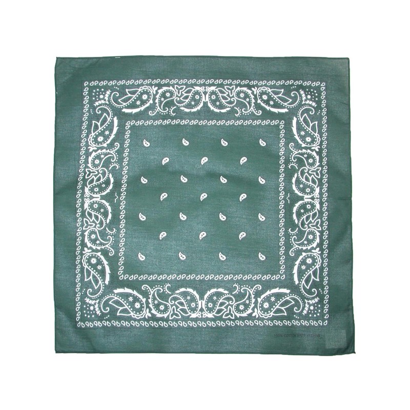 CTM® Cotton Paisley All-Purpose Bandana, Hunter