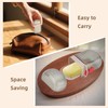 FHUIEWRY Travel Soap Case, Portable Soap Container with Lid for