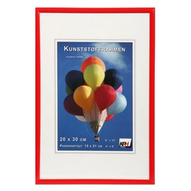 ** New Lifestyle Plastic Picture Frame Special Sizes **: Colour: Red | Format: 18 x 24 cm