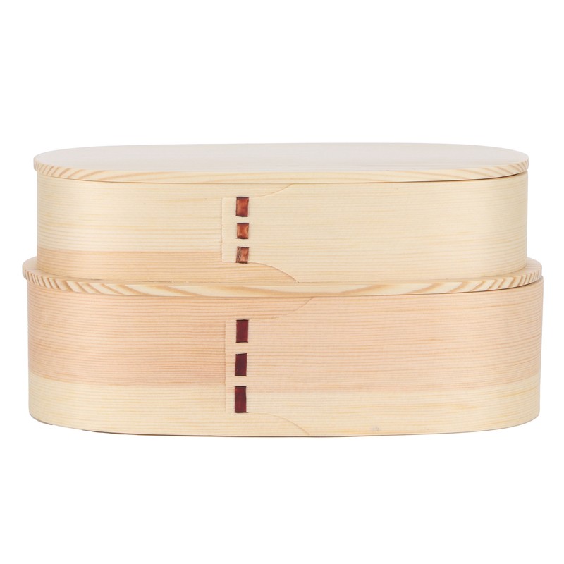 Lunch Box Set Japanese Style Wooden Food Storage Container for