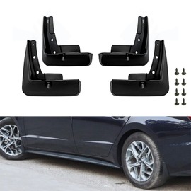 Xotic Tech 4PCS Front & Rear Mud Flap Splash Guards Fender Flare Mudguard Dirt Slush Trap Protector w/Hardware Accessories Full Set Compatible with Hyundai Sonata 2020-2022
