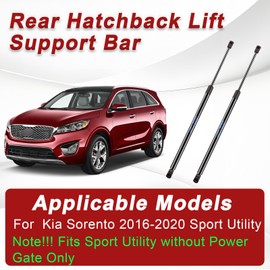 EKALA 81771C6000 Rear Hatch Struts for Kia Sorento 2016-2020 Sport Utility, Except Power Lift Gate, Car Tailgate Liftgate Trunk Struts Lift Support Replace for 7012, PM3350, 81771-C6000, 2Pcs