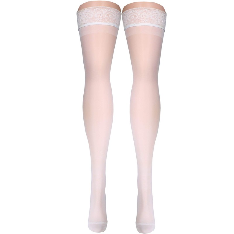 Truform Sheer Compression Stockings, 15-20 Mmhg, Women's Thigh High Length,
