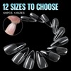 TOMICCA Artificial Nail Tips for Gel Nails Gel Nails Stiletto