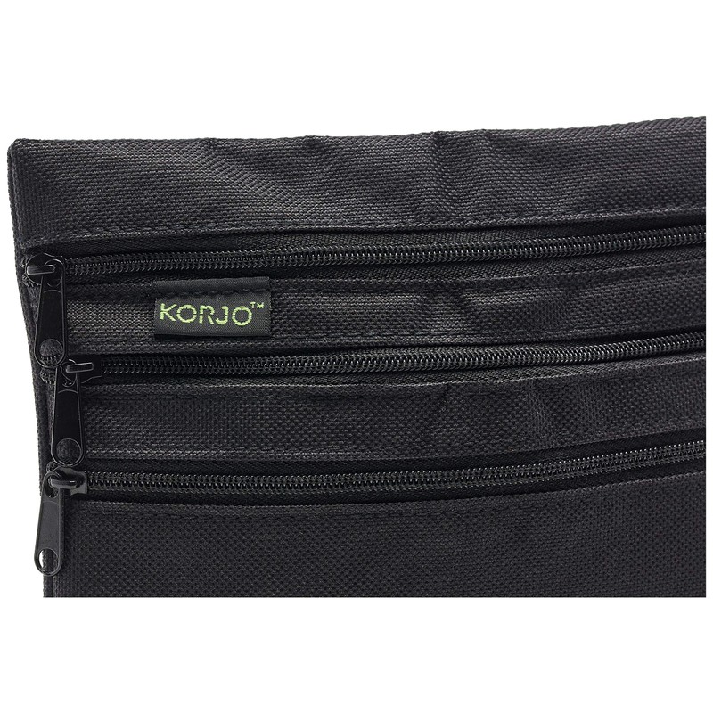 Korjo Belt Bag, 3 Zippered Compartments, for Travelling