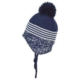 Sterntaler Baby Boys' Knitted Hat, Blue (Marine 300)