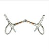 Equine Smile ES0103 Snaffle Bit Simple Broken with Copper Rollers