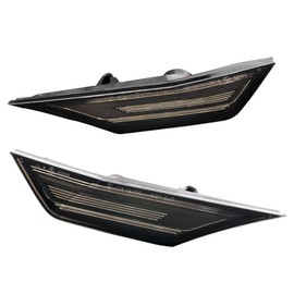 Set of LED Side Indicators Compatible with Honda Civic X 2016-2022 - Smoke - Includes Dynamic Running Light & Position Light, Smoke Grey