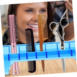 FOMIYES Professional Comb Storage Holder Box for Cliers Hair Clipper Comb Organizer Hairdressing Box Blue