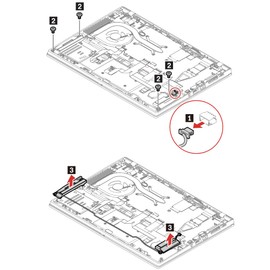 Deal4GO Left & Right Internal Speaker 01YN268 01YN267 PK23000RAV0 Replacement for Lenovo Thinkpad T490s T495s