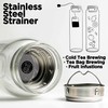 ameiin 32 oz Glass Water Bottles with Stainless Steel Lid
