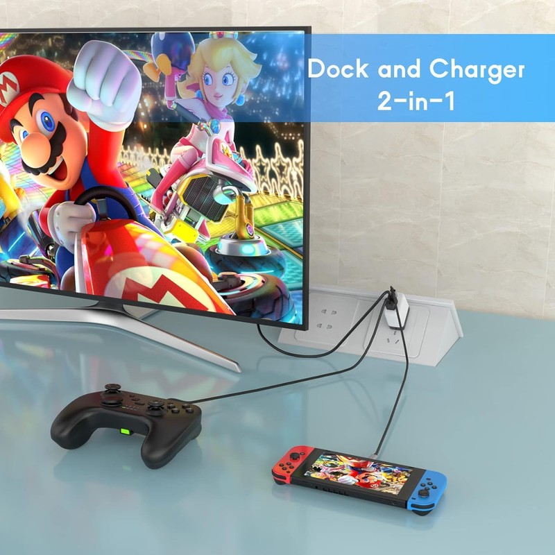TreasLin Switch Replacement Dock, PD 36W USB C Charger for