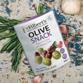2 PACK MR FILBERT'S PITTED MIXED OLIVES WITH ROSEMARY & GARLIC 50G