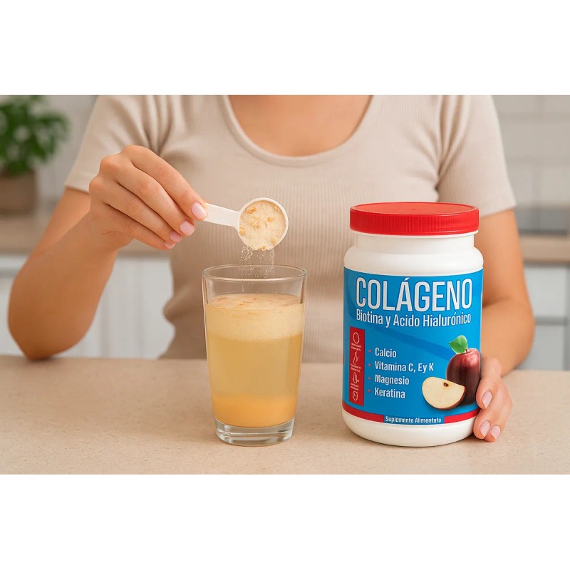 Colágeno Polvo Crema Acido Hialurónico Almendras