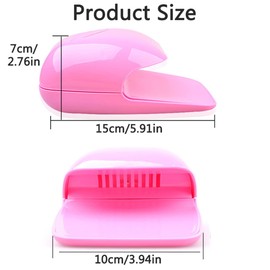 Nail Fan Dryer for Regular Polish, Portable Acrylic Kids Nail Dryer,Perfect Addition to Girls Manicure Kit, Fast Dry Fingernail Polish Air Drying Machine for Home and Travel Use Black
