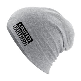 Huuraa Beanie Limited Edition Lettering Gift Limited Edition Gift Idea, heather grey, Unit size
