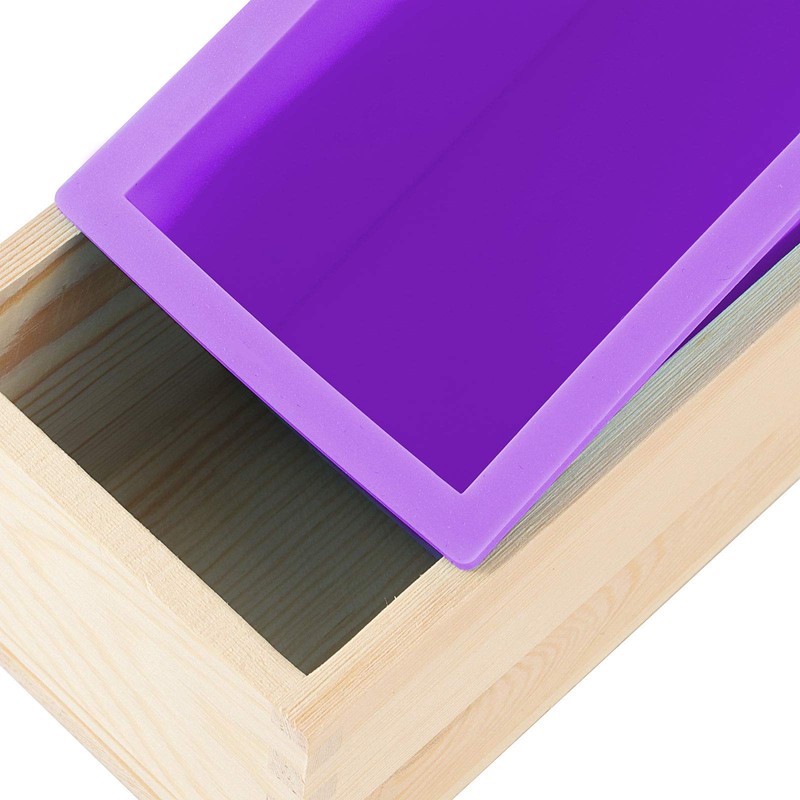 3Pcs 42oz Silicone Soap Making Kit, Rectangular Loaf Molds with
