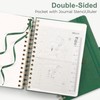 RETTACY Notebook A5 Bullet Dot Journals-Hardback Leather Grid Dotted Journal,Spiral
