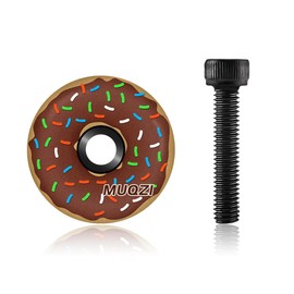 EYVRPAU 1x Stem Cap with Aluminium Screw for Road Bike, Cyclocrosser Mountain Bike, Stylish Stem & Headset Cap for Fork Shafts