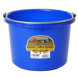 Miller Manufacturing P-8-BLUE 8-Quart Plastic Buckets, Blue