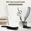3-Piece Curved Barber Clipper Comb Set in Black, White, Grey: