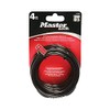 Master Lock 8143D Self Coiling Cable Lock, 4-Feet x 5/16-inch, Black