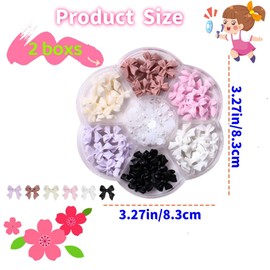 3D Colorful Aurora Bow Nail Art Decoration,2Pack Charms for Decorations Set DIY Jewel Stones Manicure Craft Decoration