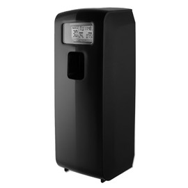 Programmable Commercial Air Freshener for Businesses or Home, Black LCD Automatic Bathroom Air Freshener Spray Dispenser- Schedule by Day, Time Period, Spray Frequency- Plus Days to Refill Countdown