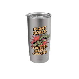 Capture Digest Conquer Carnivorous Plant Enthusiast Stainless Steel Insulated Tumbler