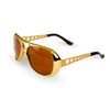Big Mo's Toys Rockstar 50’s, 60’s Style Aviator Shades, Gold