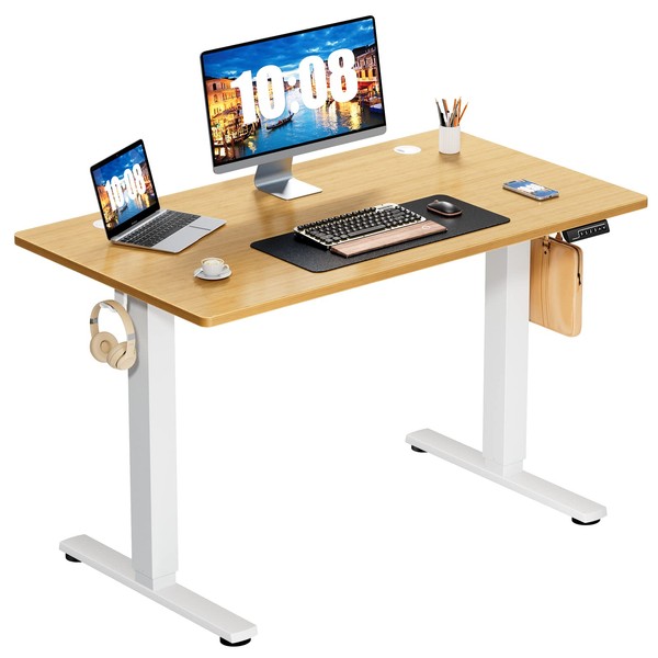 Sweetcrispy Standing Desk Adjustable Height, 40inch Electric Sit Stand up