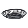 Dilitools Canasta Plástica Negra 23.5 Cm Comida Rápida Botana 30