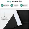 HOMEIDEAS 100% Blackout Door Curtains for French Door 26x12 Inch