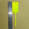 100pcs Reusable Blank Plastic Tags Ties Key Tags 1.45"*2.48" Serrated