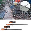 GIONAR 4-Piece File Set with Handles for Chainsaws, Chainsaw Holder,