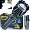 Grentay Grey&Black LED Flashlights High Lumens, 4500000LM Tactical Flashlight Rechargeable