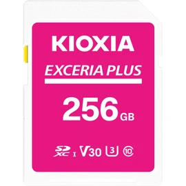 KIOXIA (キオクシア) [Made in Japan] SD Card 256GB EXCERIA PLUS UHS-I U3 V30 Class 10 SDXC Maximum Read Speed 100 MB/s Maximum Write Speed 85 MB/s 4K Compatible Domestic Support Genuine Product Manufacturer
