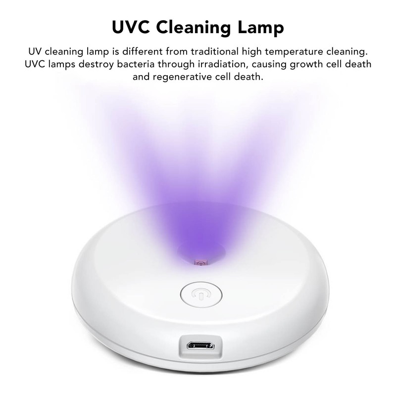 UV Cleaning Lamp USB Charging Safe Portable UVC Light Cleaner