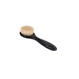 Cepillo facial de grado esteticista | cerdas naturales firmes | mango acrílico de alto pulido, acabado negro azabache | Modelo 704 – JTB
