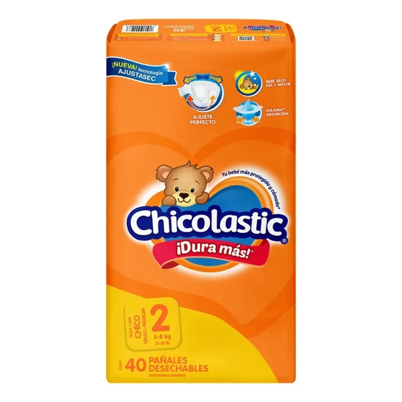 Pañales Chicolastic Classic Talla 2 Unisex
