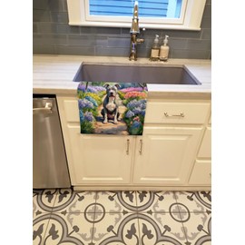 Pit Bull Terrier Spring Path Kitchen Towel