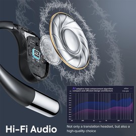 Mpow 2025 Bluetooth AI Translator Earbuds 144+ Language Real-Time Translate Earphones